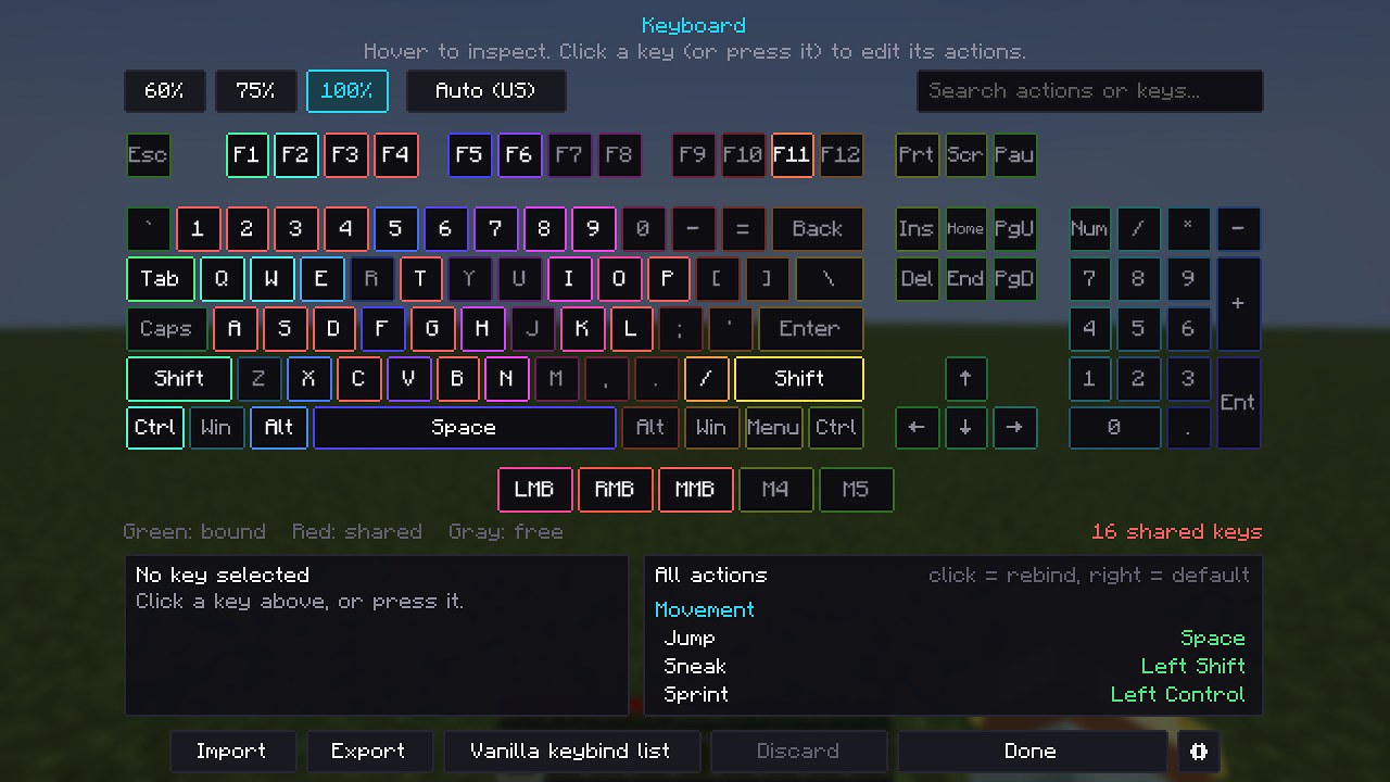 Keyboard with RGB keys